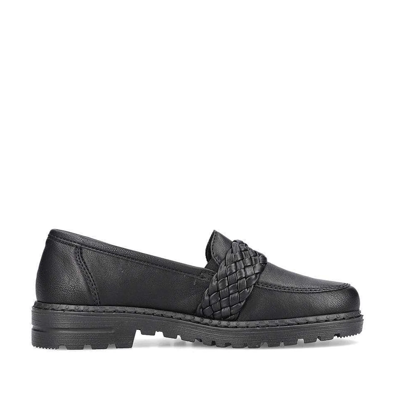 Online Women'S Loafers Graphite Black Ladies Loafers & Ballerinas
