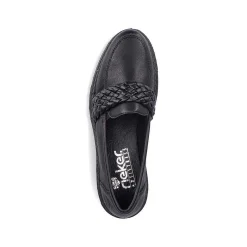 Online Women'S Loafers Graphite Black Ladies Loafers & Ballerinas