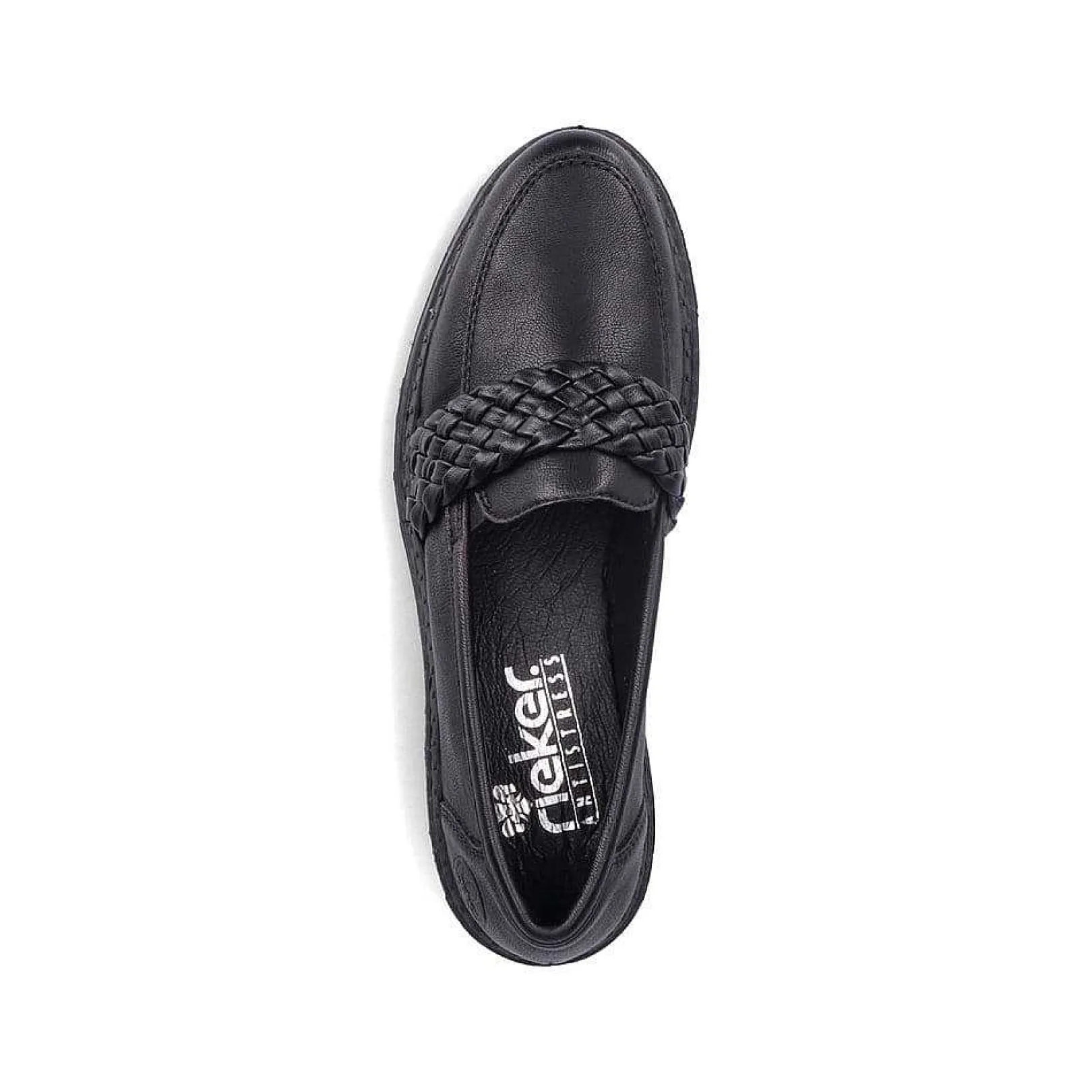 Online Women'S Loafers Graphite Black Ladies Loafers & Ballerinas