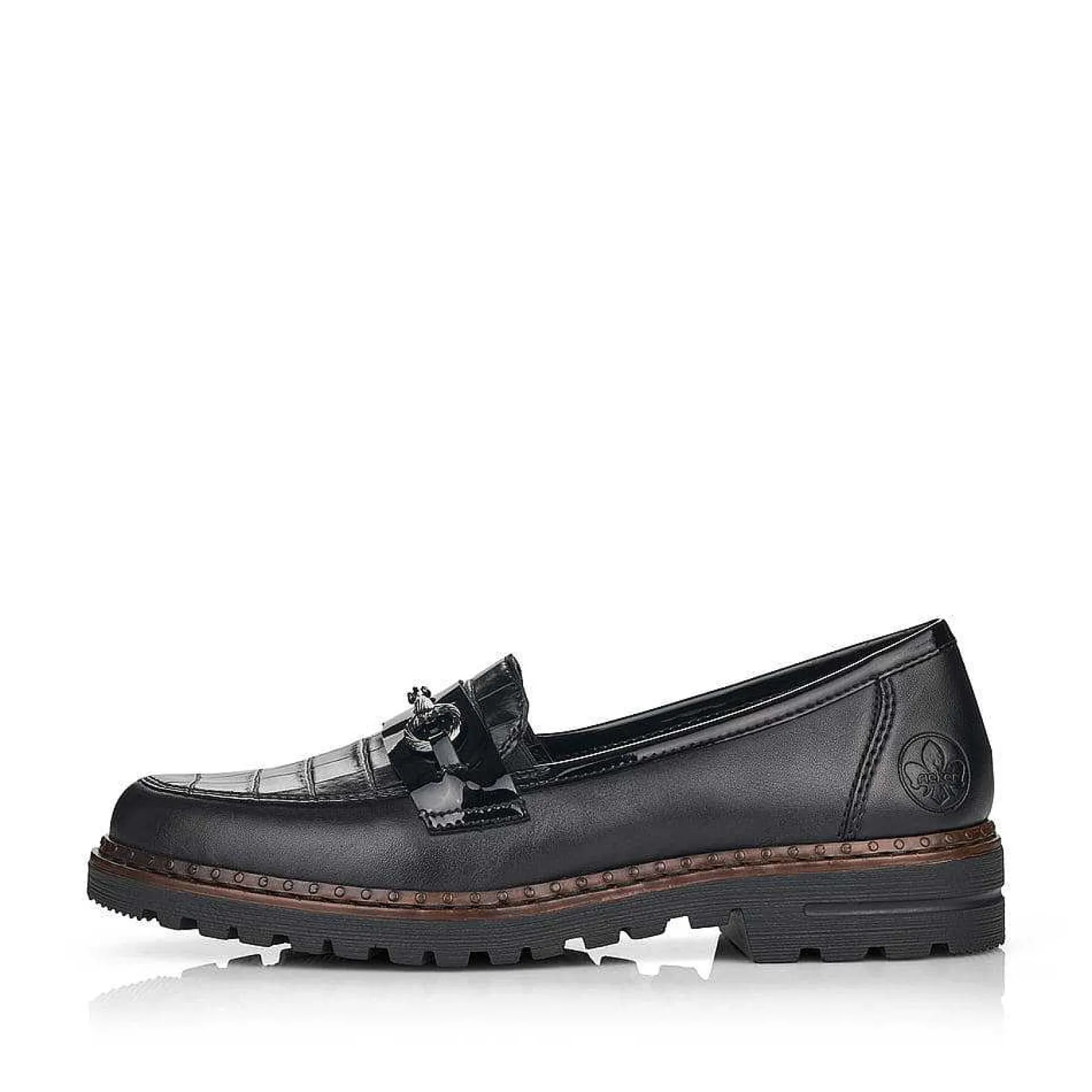 Sale Women'S Loafers Graphite Black Ladies Loafers & Ballerinas