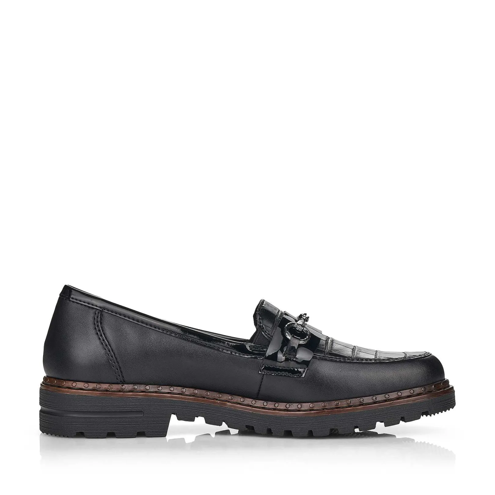 Sale Women'S Loafers Graphite Black Ladies Loafers & Ballerinas