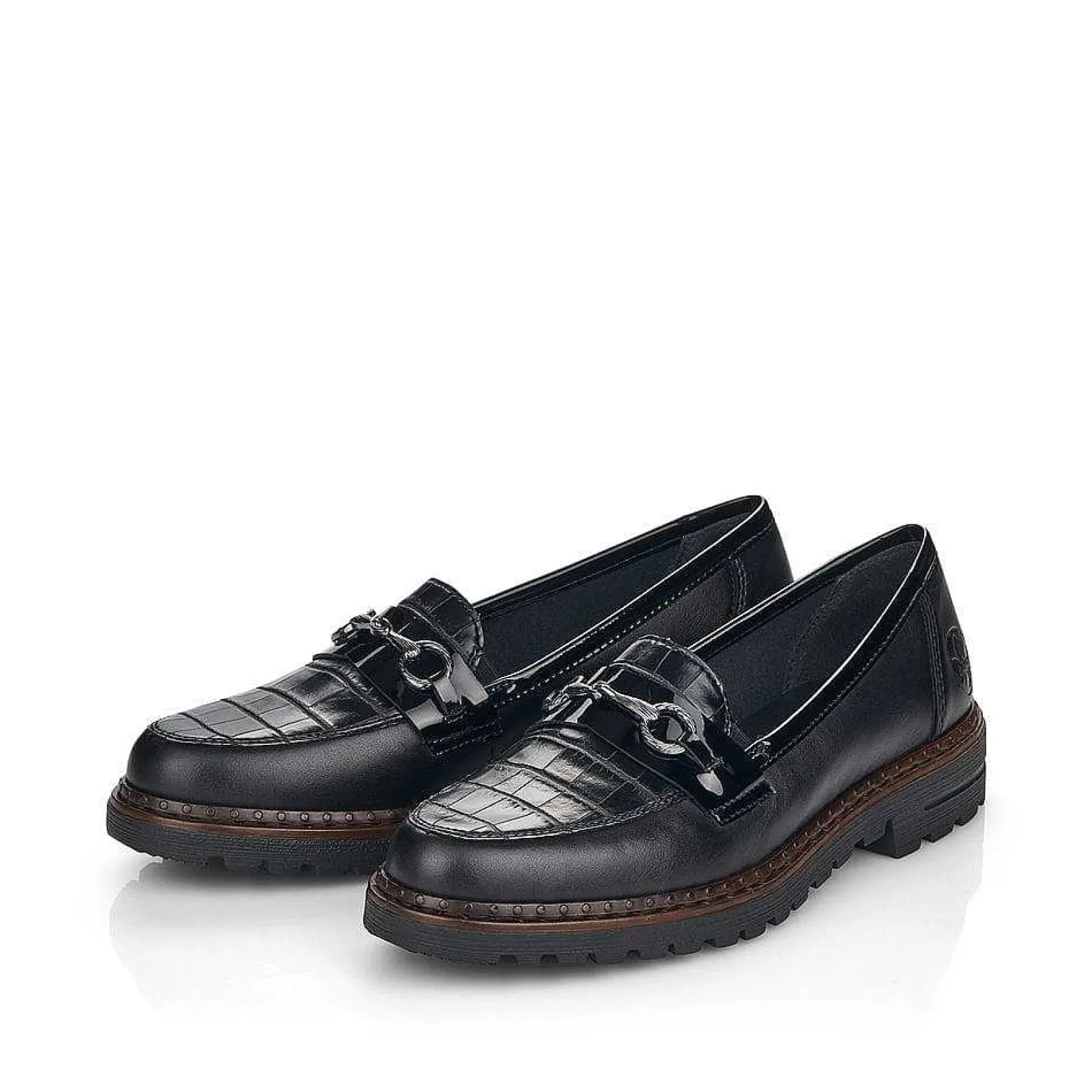 Sale Women'S Loafers Graphite Black Ladies Loafers & Ballerinas