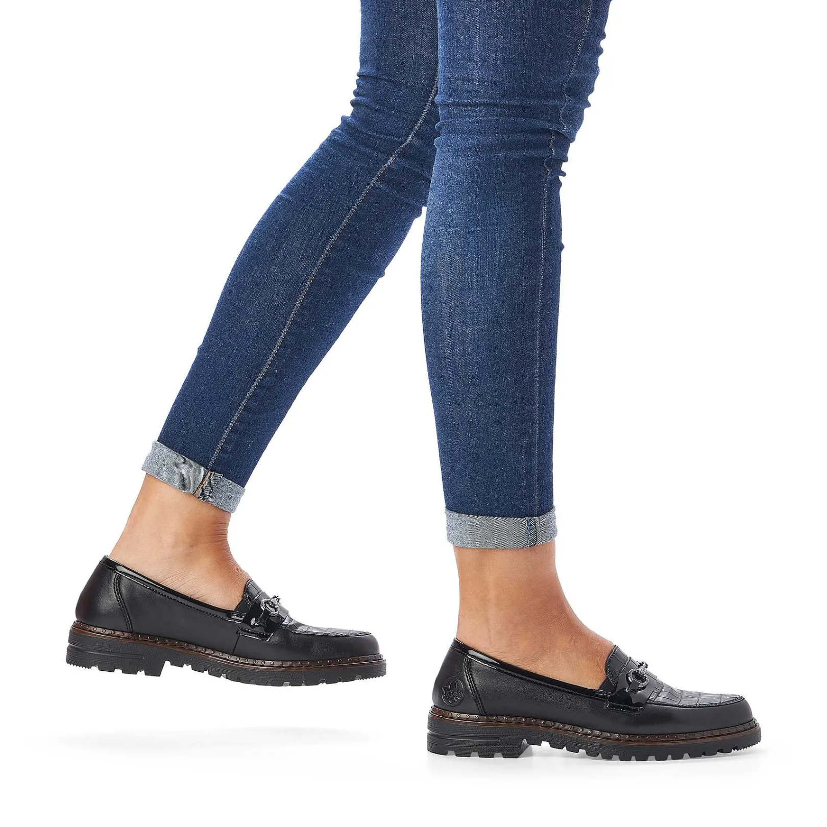 Sale Women'S Loafers Graphite Black Ladies Loafers & Ballerinas