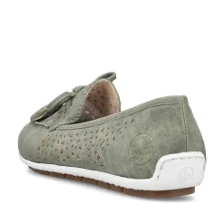 Clearance Women'S Loafers Green Grey Ladies Loafers & Ballerinas