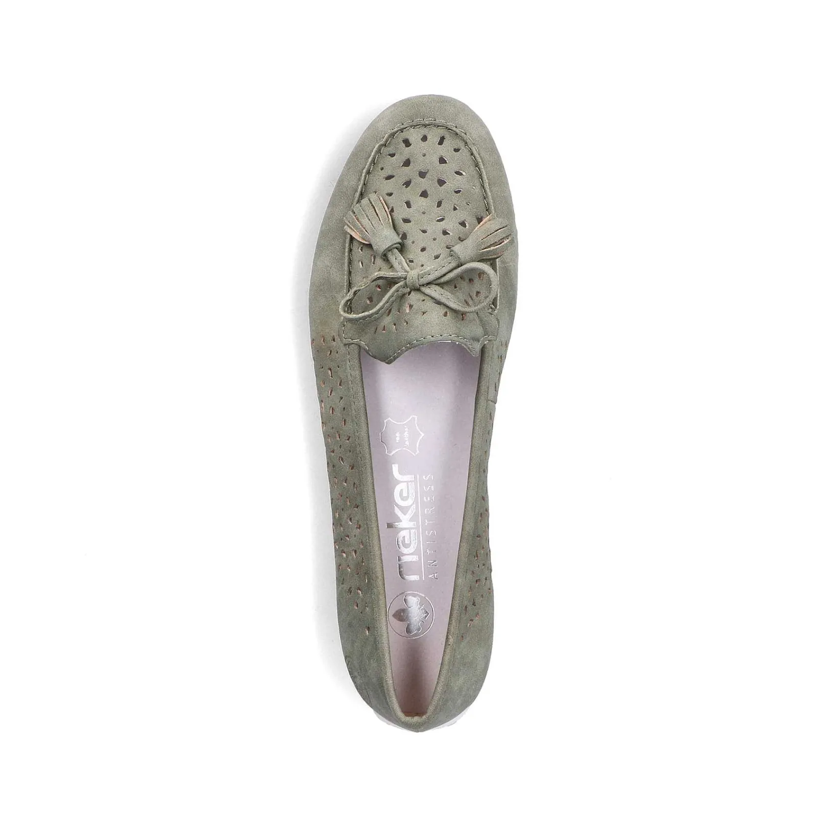 Clearance Women'S Loafers Green Grey Ladies Loafers & Ballerinas