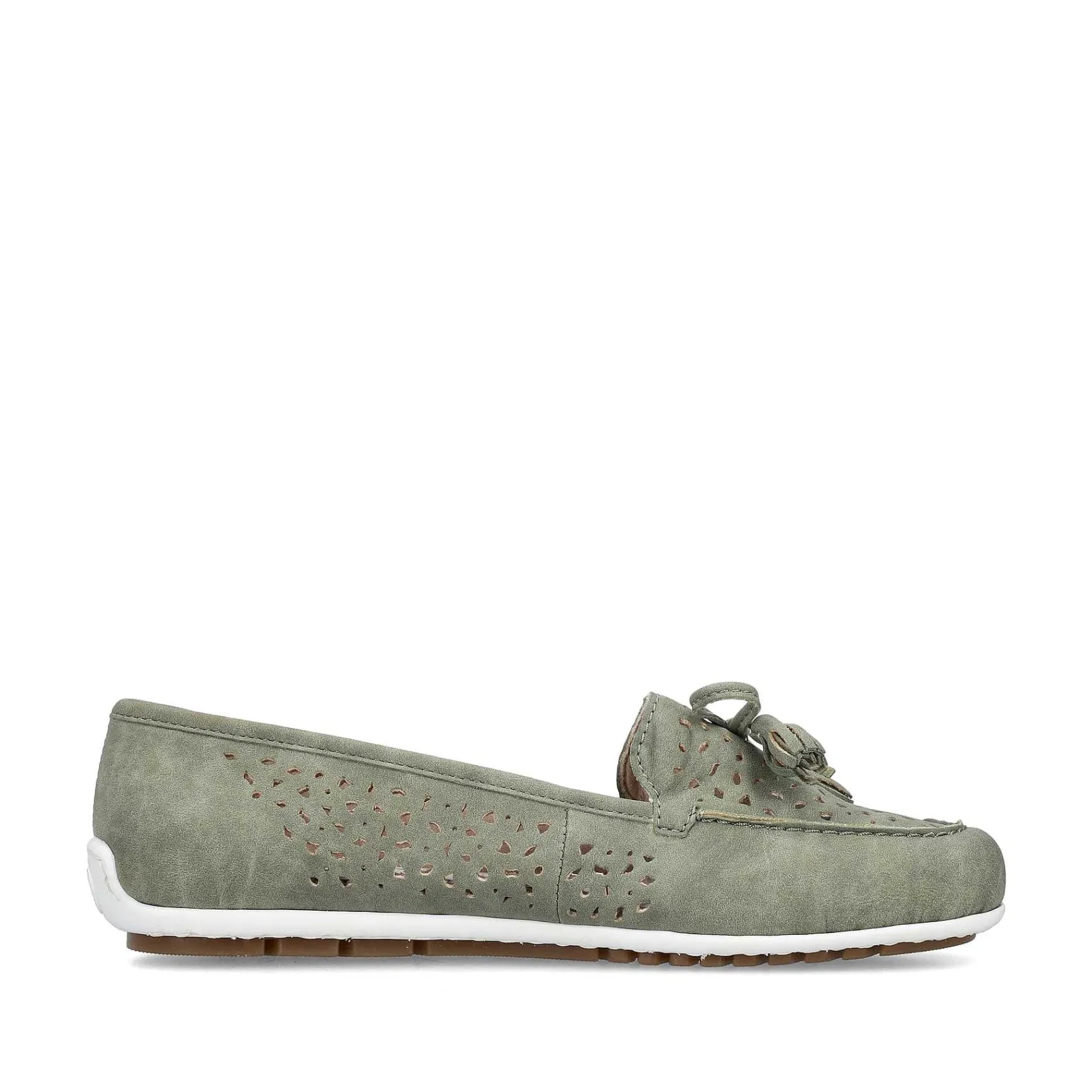 Clearance Women'S Loafers Green Grey Ladies Loafers & Ballerinas