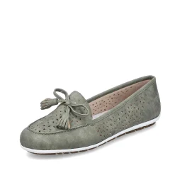 Clearance Women'S Loafers Green Grey Ladies Loafers & Ballerinas