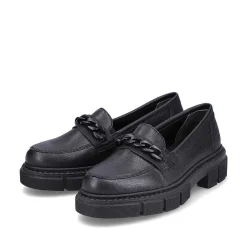 Discount Women'S Loafers Jet Black Ladies Loafers & Ballerinas