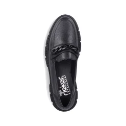 Discount Women'S Loafers Jet Black Ladies Loafers & Ballerinas