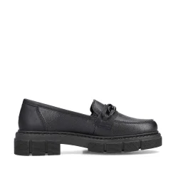 Discount Women'S Loafers Jet Black Ladies Loafers & Ballerinas