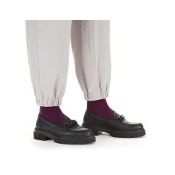 Discount Women'S Loafers Jet Black Ladies Loafers & Ballerinas