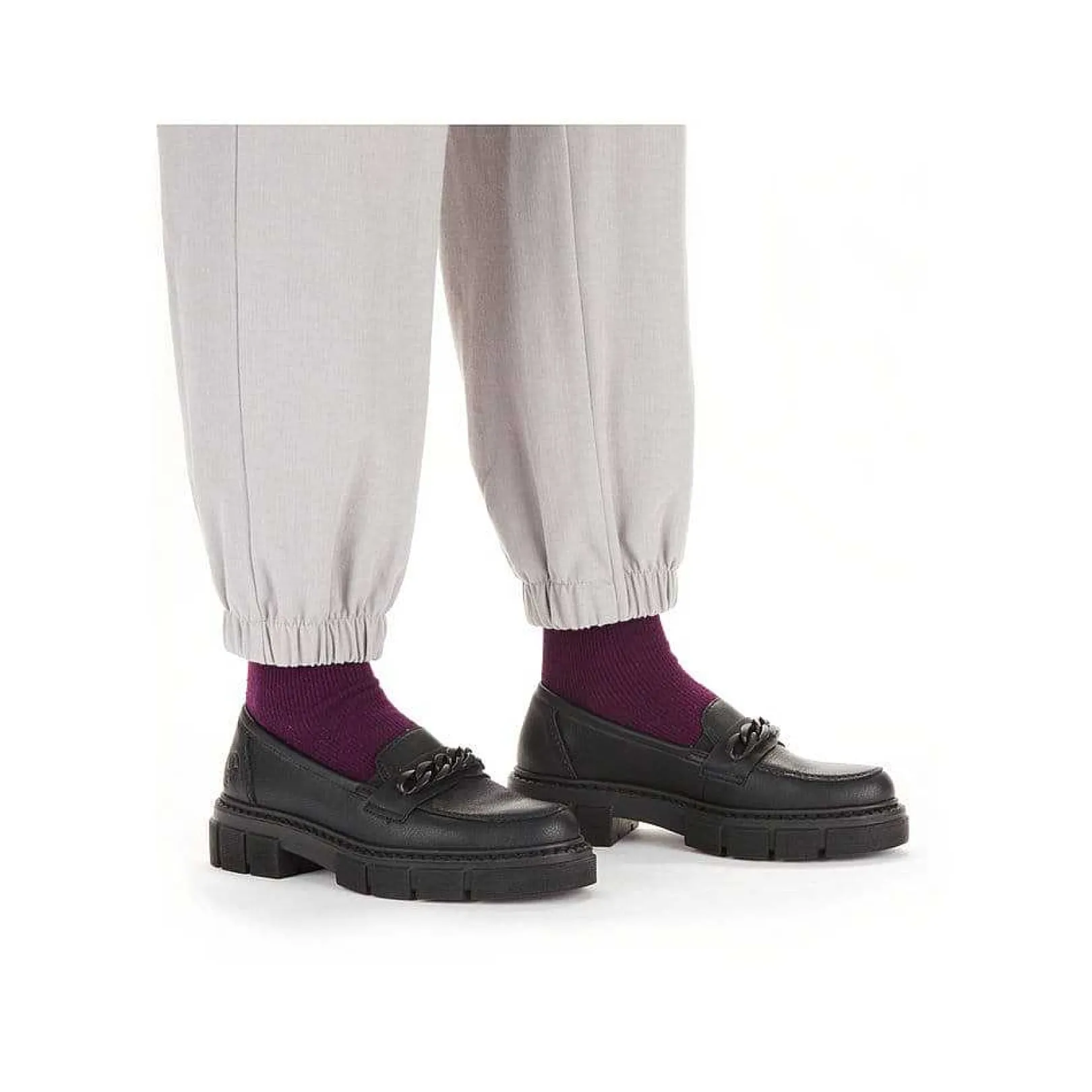 Discount Women'S Loafers Jet Black Ladies Loafers & Ballerinas