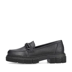 Discount Women'S Loafers Jet Black Ladies Loafers & Ballerinas