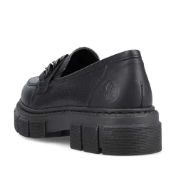 Discount Women'S Loafers Jet Black Ladies Loafers & Ballerinas