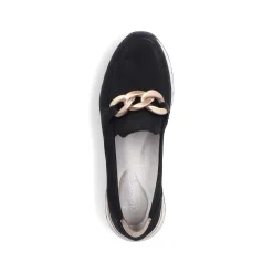 Outlet Women'S Loafers Jet Black Ladies Loafers & Ballerinas