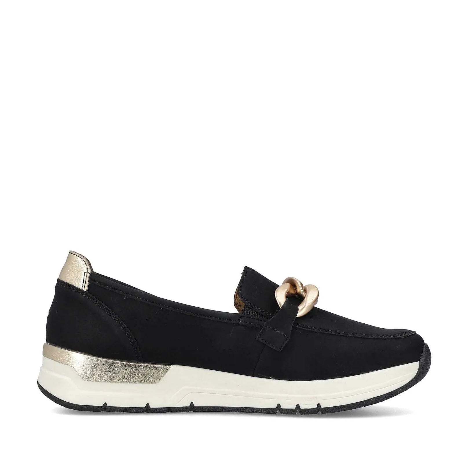 Outlet Women'S Loafers Jet Black Ladies Loafers & Ballerinas