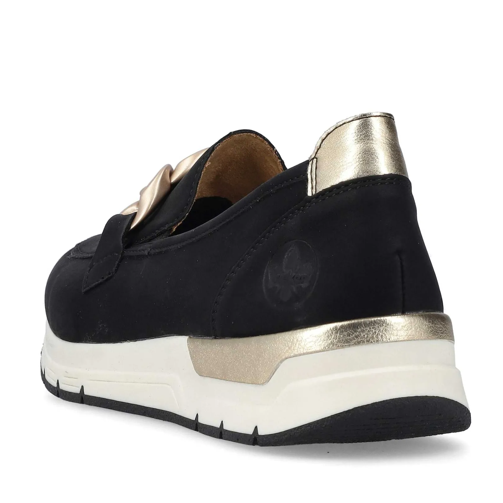 Outlet Women'S Loafers Jet Black Ladies Loafers & Ballerinas