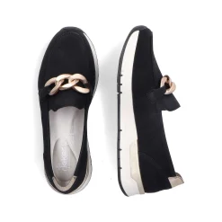 Outlet Women'S Loafers Jet Black Ladies Loafers & Ballerinas