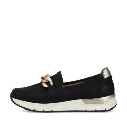 Outlet Women'S Loafers Jet Black Ladies Loafers & Ballerinas