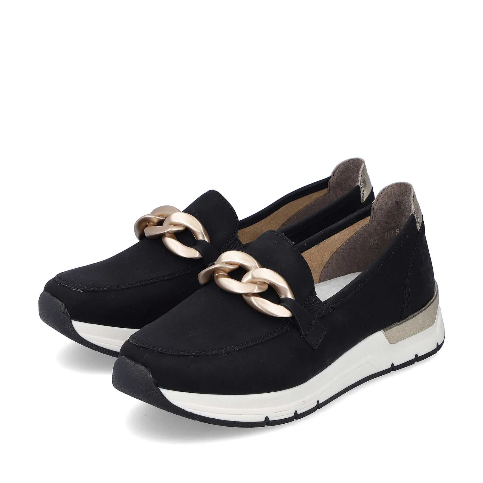 Outlet Women'S Loafers Jet Black Ladies Loafers & Ballerinas