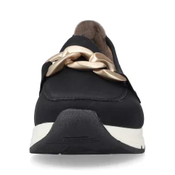 Outlet Women'S Loafers Jet Black Ladies Loafers & Ballerinas