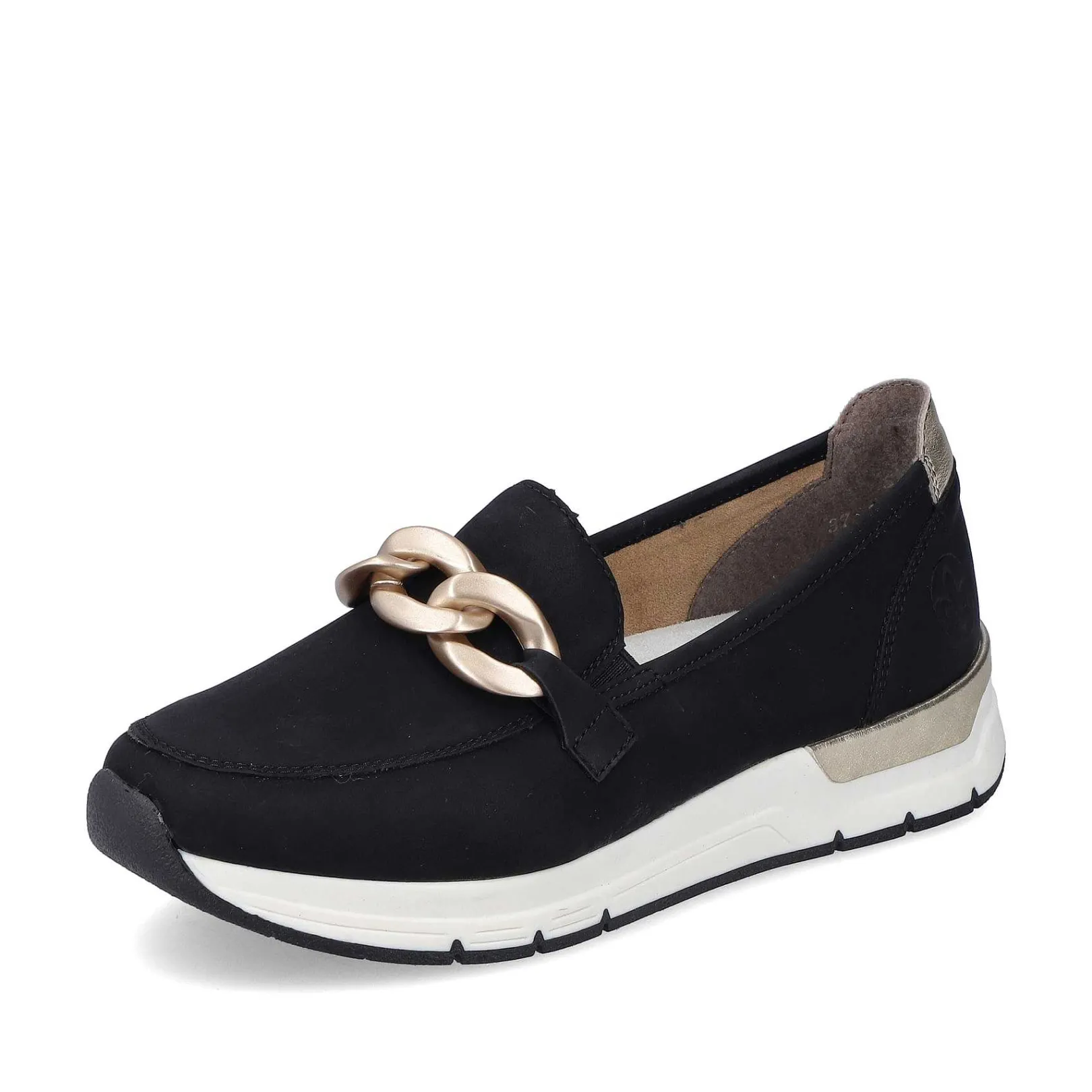Outlet Women'S Loafers Jet Black Ladies Loafers & Ballerinas