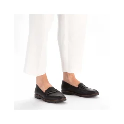 Hot Women'S Loafers Jet Black Ladies Loafers & Ballerinas