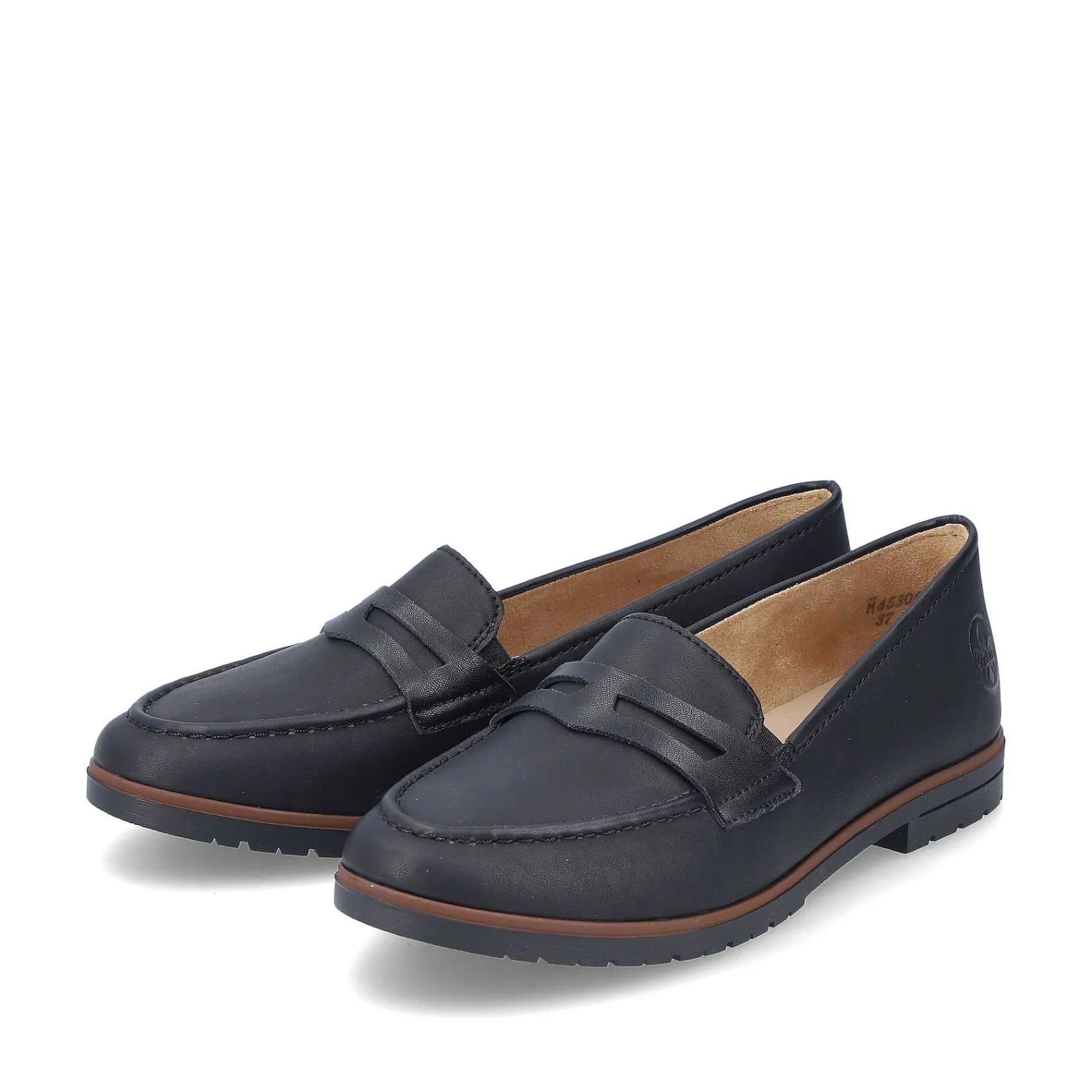 Hot Women'S Loafers Jet Black Ladies Loafers & Ballerinas