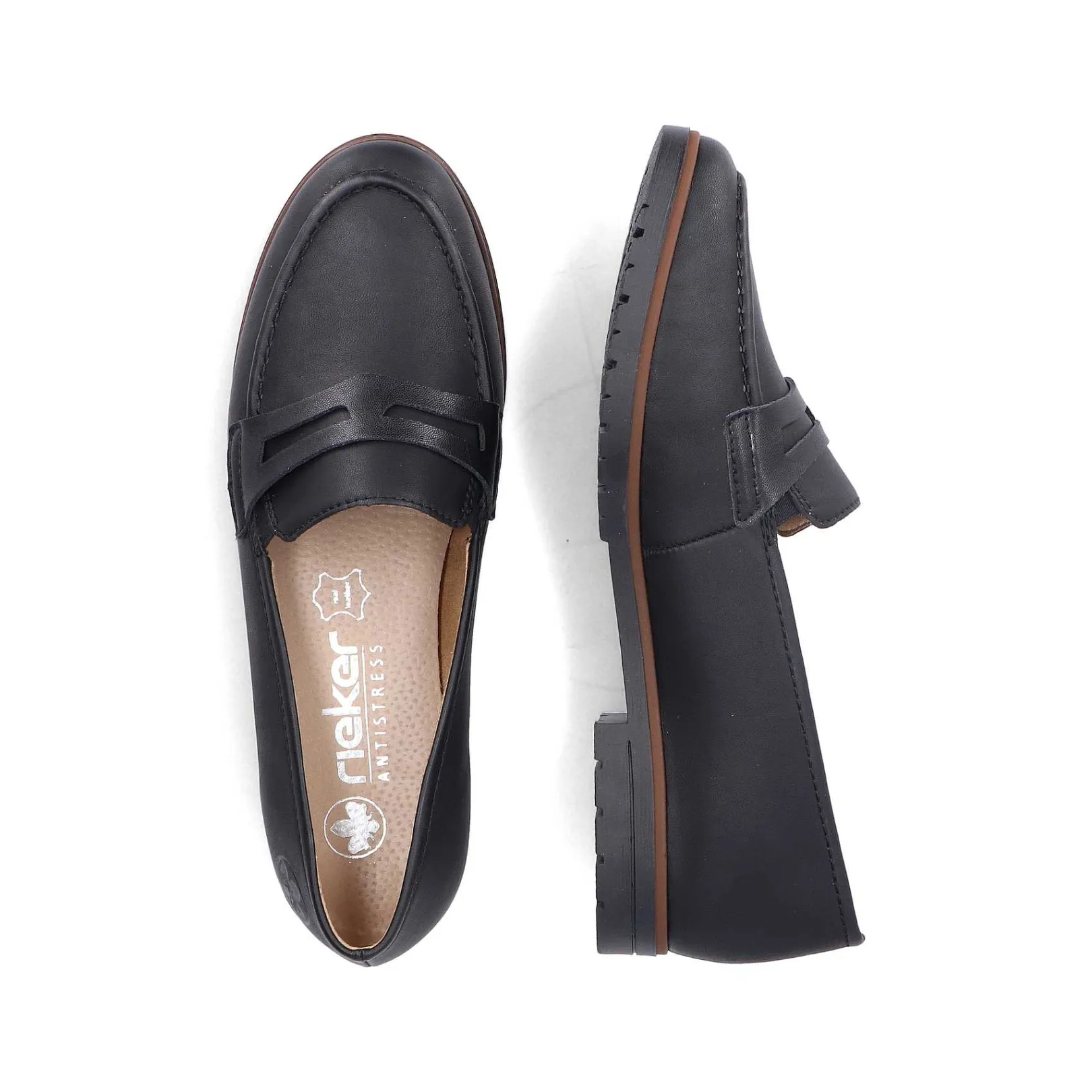 Hot Women'S Loafers Jet Black Ladies Loafers & Ballerinas