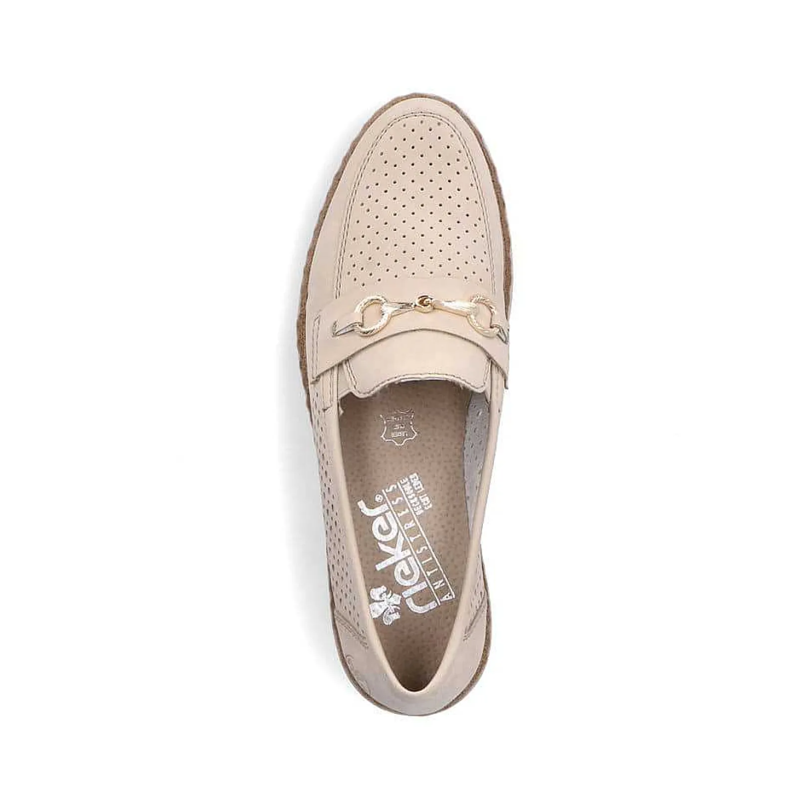 Sale Women'S Loafers Light Beige Ladies Loafers & Ballerinas