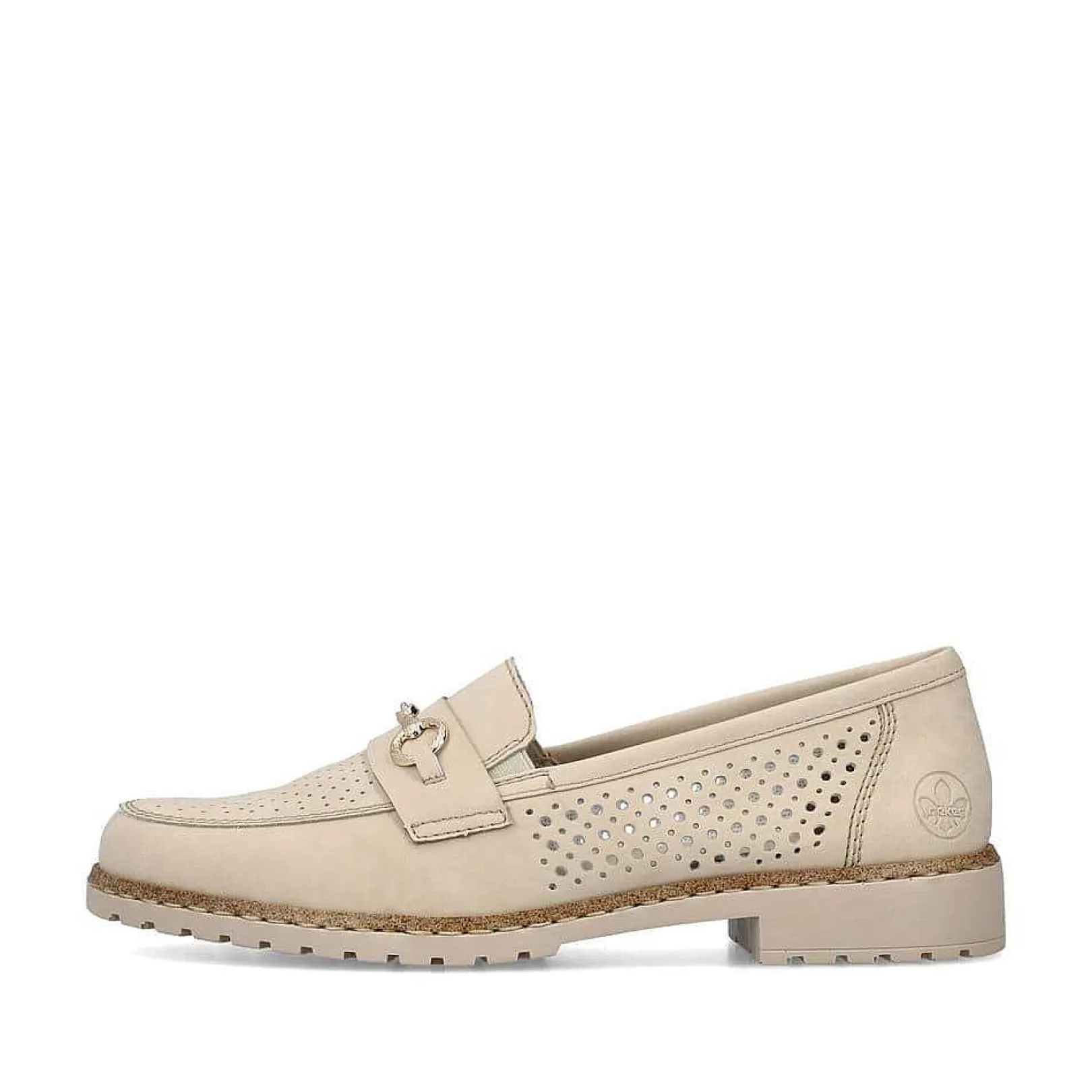 Sale Women'S Loafers Light Beige Ladies Loafers & Ballerinas