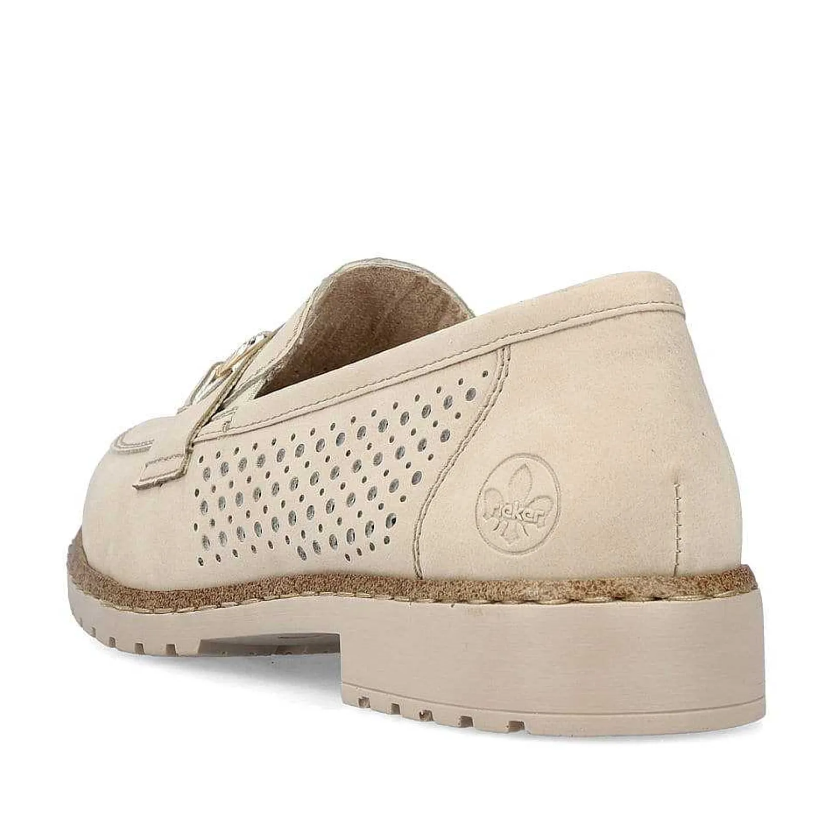 Sale Women'S Loafers Light Beige Ladies Loafers & Ballerinas