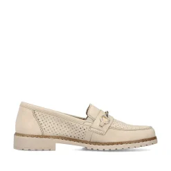 Sale Women'S Loafers Light Beige Ladies Loafers & Ballerinas
