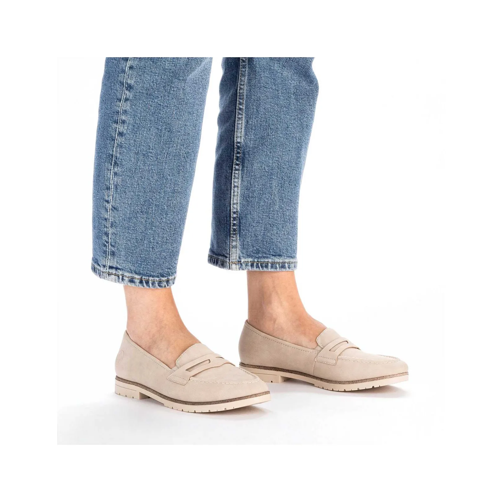 Women'S Loafers Light Beige Men'S Business Shoes