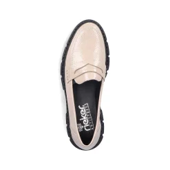 Hot Women'S Loafers Light Beige Ladies Loafers & Ballerinas