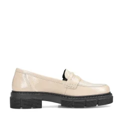 Hot Women'S Loafers Light Beige Ladies Loafers & Ballerinas