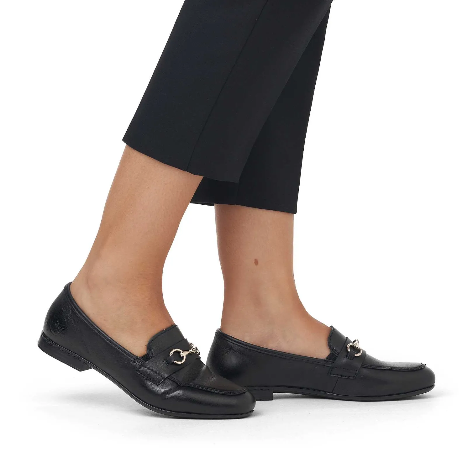 Online Women'S Loafers Midnight Black Ladies Loafers & Ballerinas