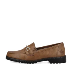 Hot Women'S Loafers Nougat Brown Ladies Loafers & Ballerinas