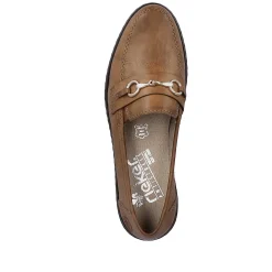 Hot Women'S Loafers Nougat Brown Ladies Loafers & Ballerinas