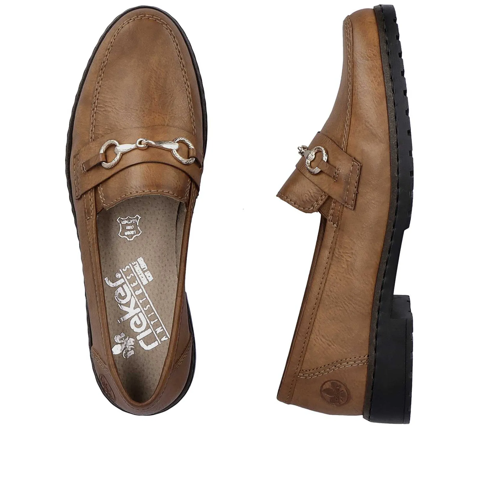 Hot Women'S Loafers Nougat Brown Ladies Loafers & Ballerinas