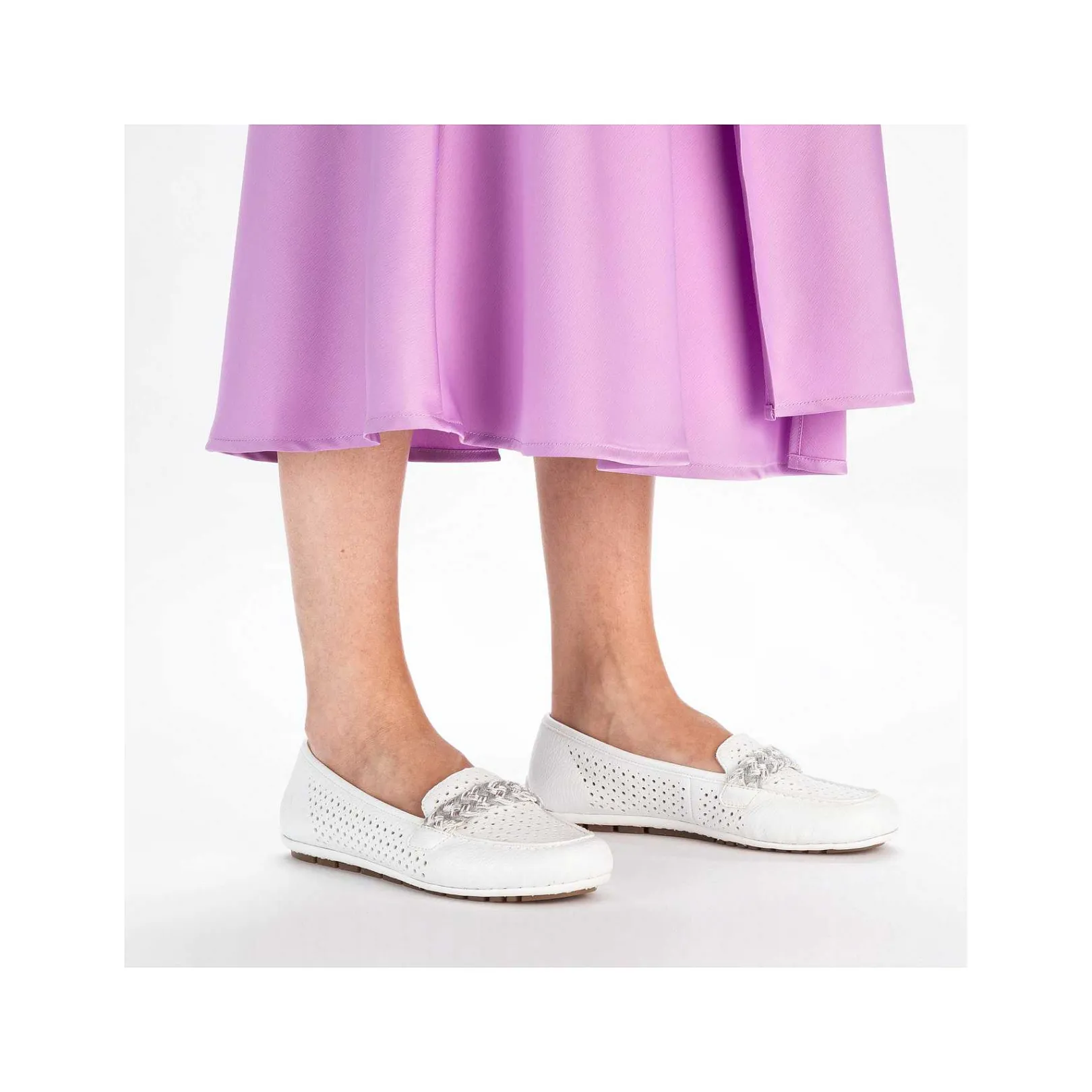 Online Women'S Loafers Pure White Men'S Business Shoes