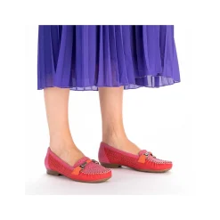 New Women'S Loafers Raspberry Red Men'S Business Shoes