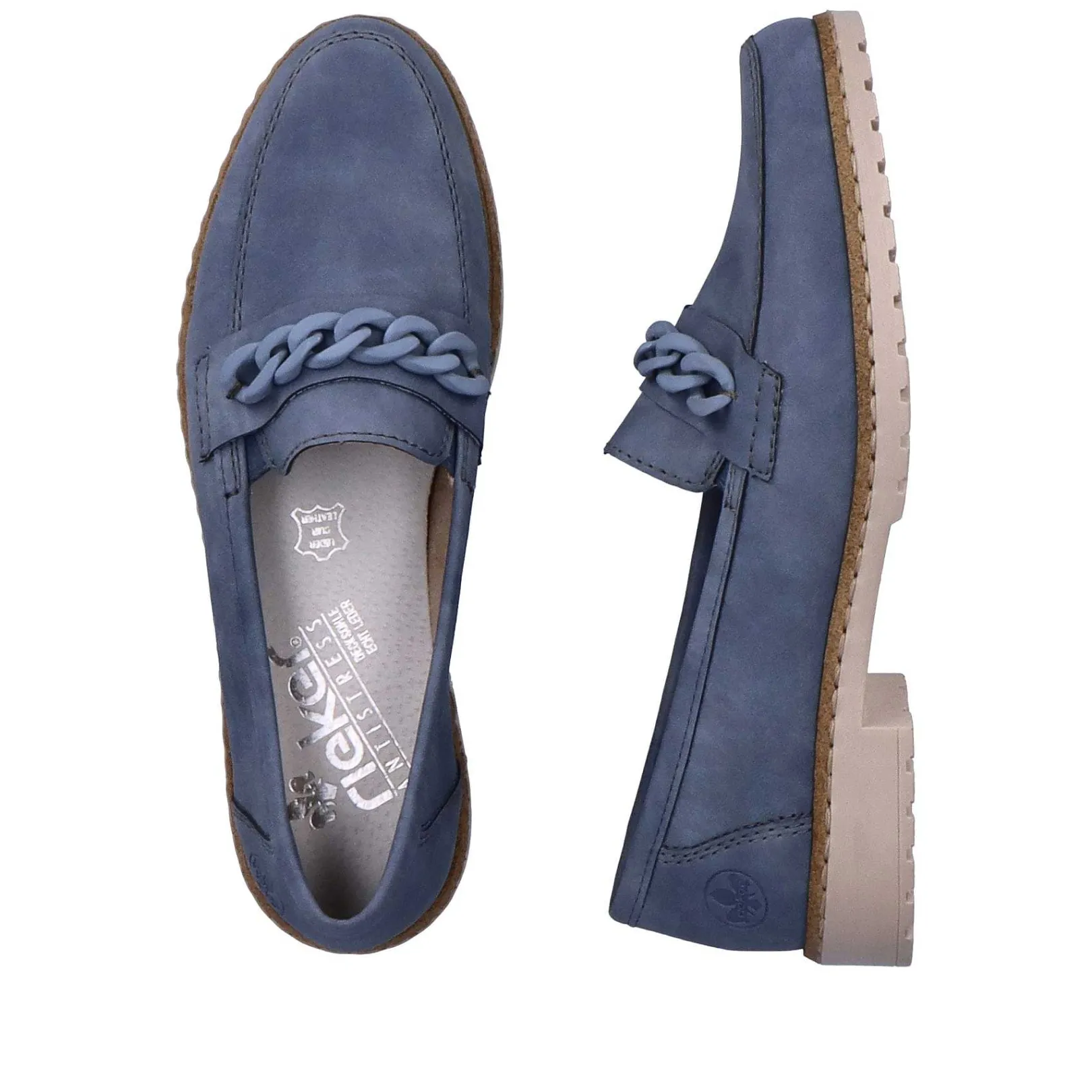 Sale Women'S Loafers Sky Blue Ladies Loafers & Ballerinas