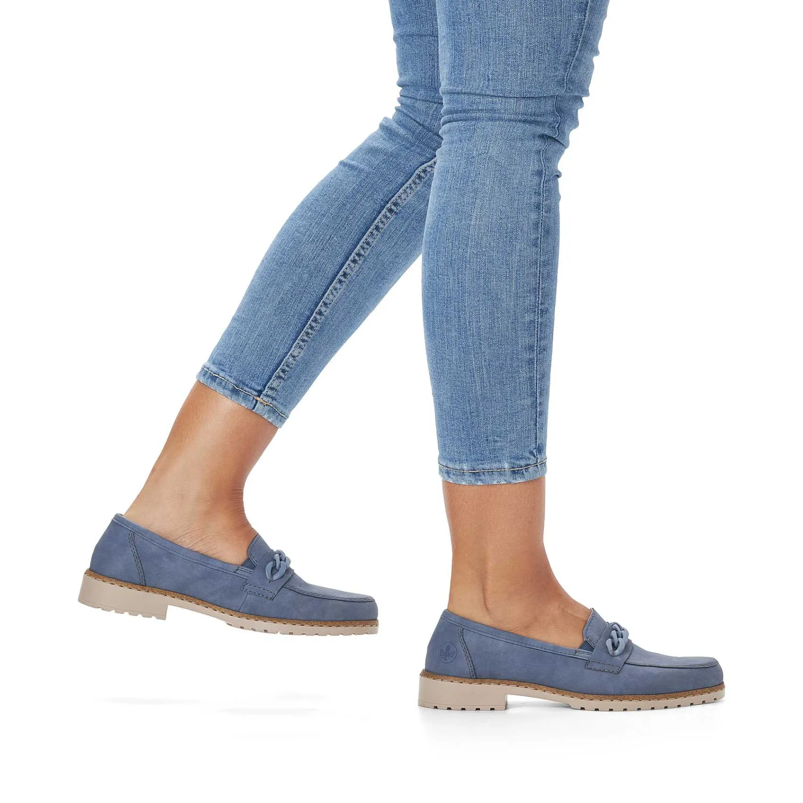 Sale Women'S Loafers Sky Blue Ladies Loafers & Ballerinas