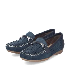 Online Women'S Loafers Slate Blue Ladies Loafers & Ballerinas