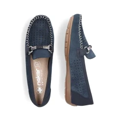 Online Women'S Loafers Slate Blue Ladies Loafers & Ballerinas