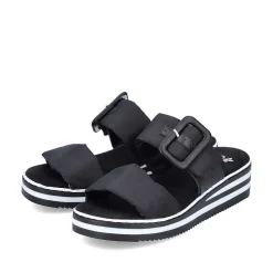 Outlet Women'S Mules Asphalt Black Ladies Mules & Slippers