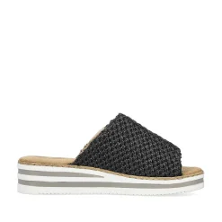 Women'S Mules Asphalt Black Ladies Mules & Slippers