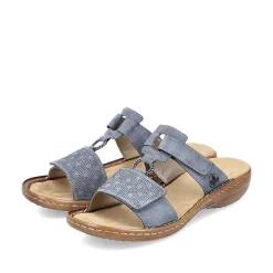 Sale Women'S Mules Blue Gray Ladies Mules & Slippers