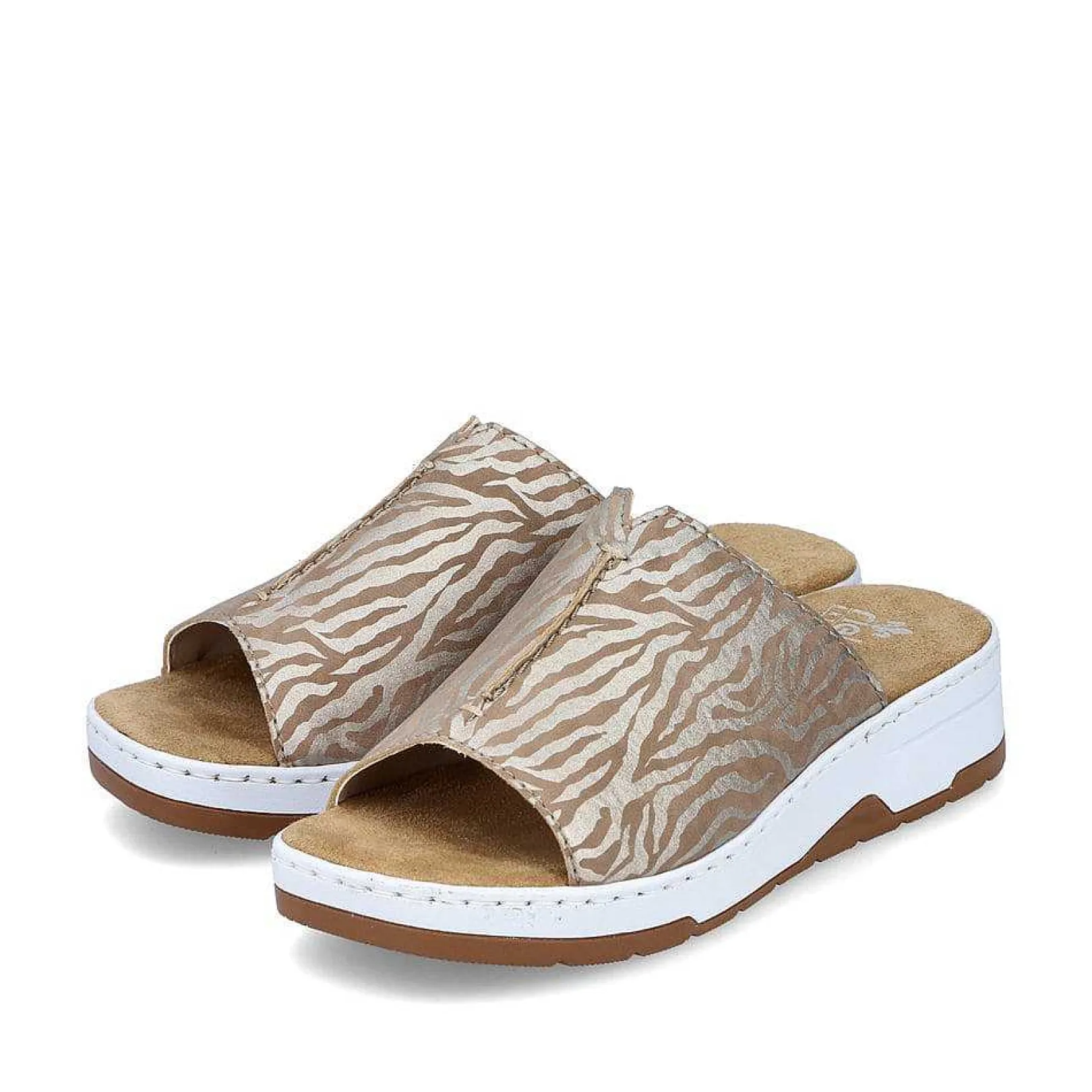 New Women'S Mules Brown Beige Ladies Mules & Slippers
